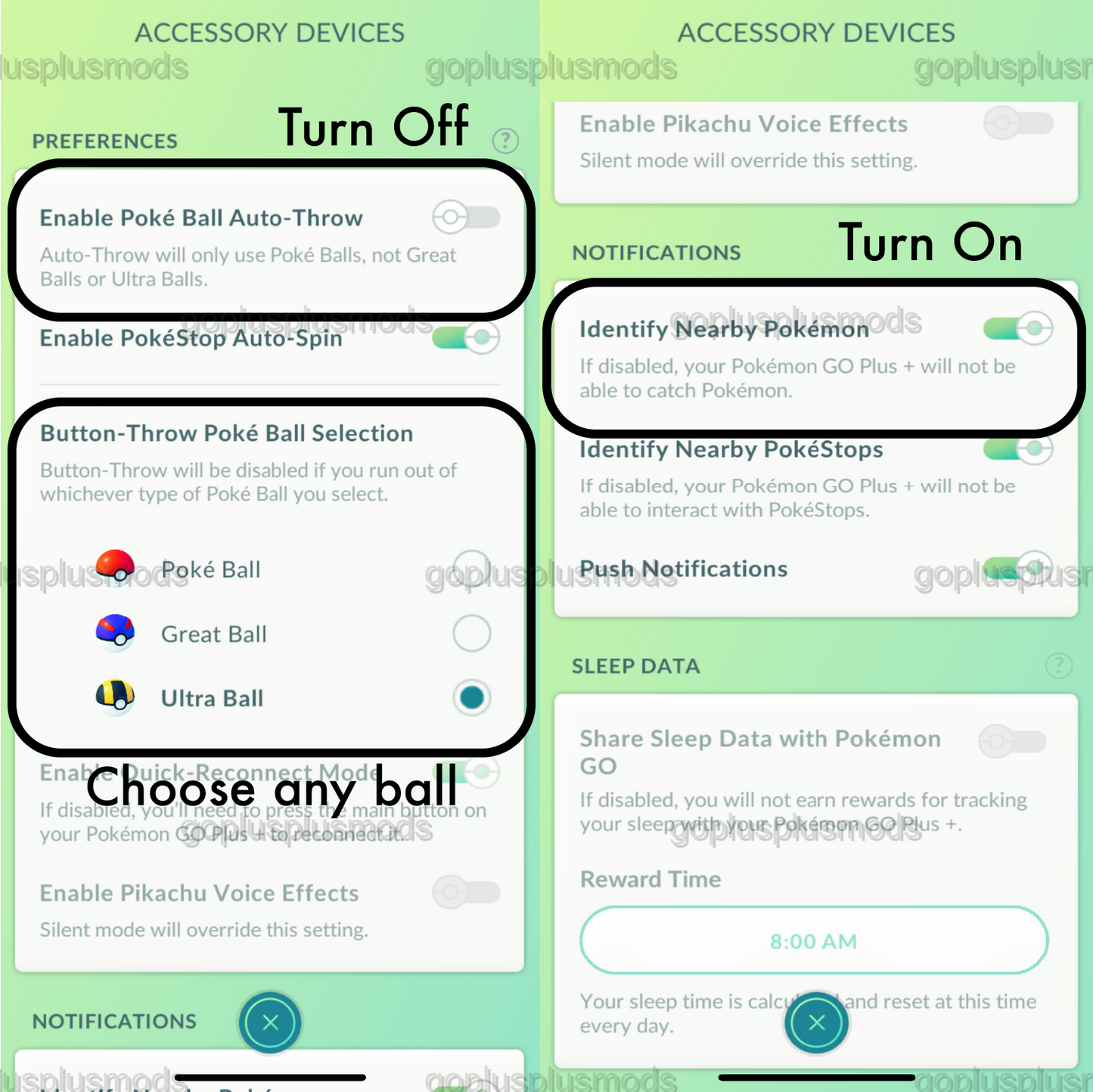 Modified Pokémon GO Plus +